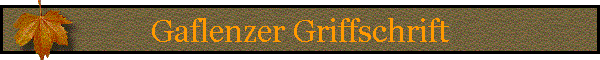 Gaflenzer Griffschrift